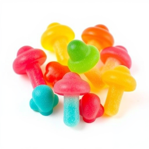 Colorful Magic Mushroom Gummies