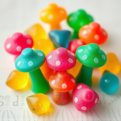 Colorful Magic Mushroom Gummies