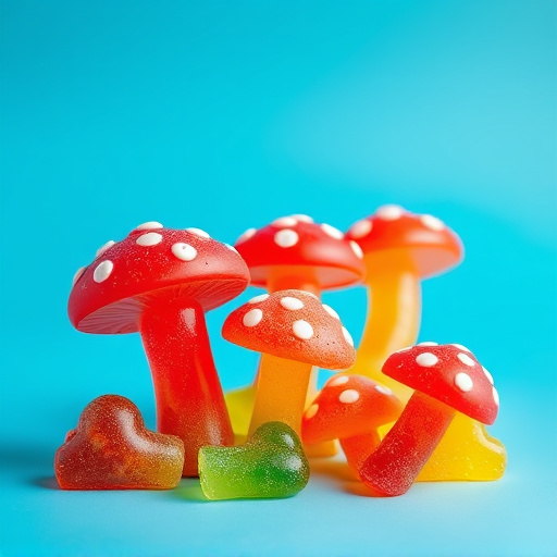 Colorful Magic Mushroom Gummies