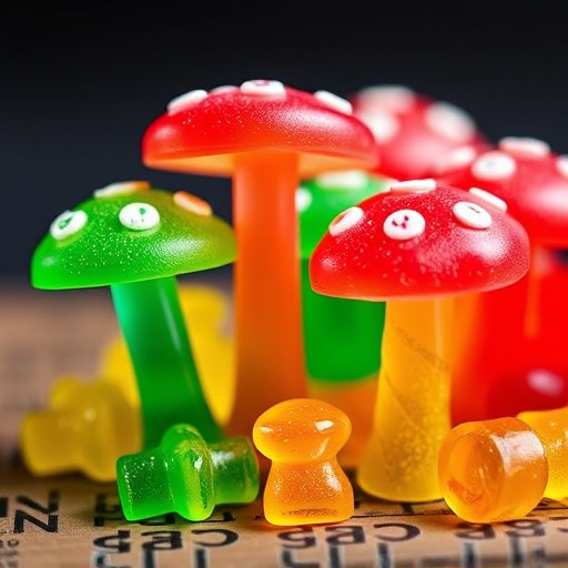 Colorful Magic Mushroom Gummies
