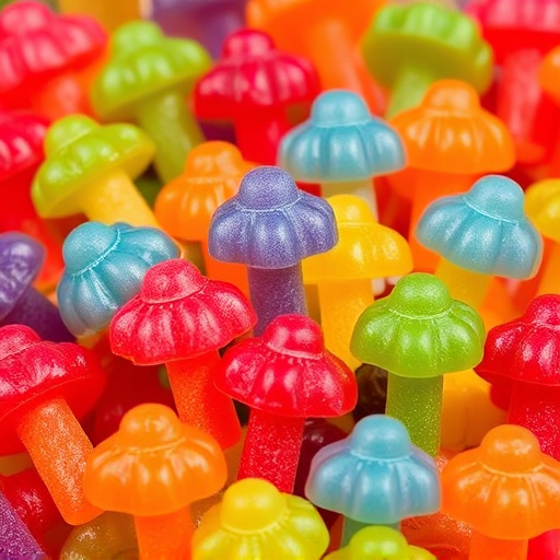 Colorful Magic Mushroom Gummies