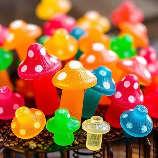 Colorful Magic Mushroom Gummies