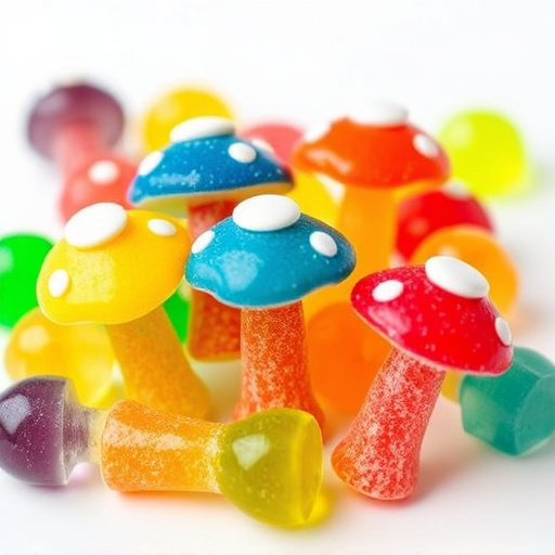 Colorful Magic Mushroom Gummies