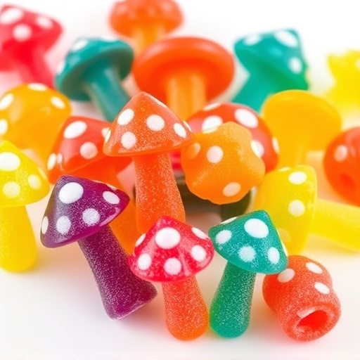 Colorful Magic Mushroom Gummies