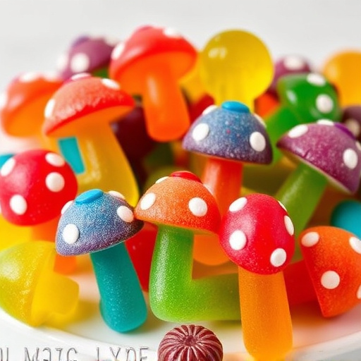 Colorful Magic Mushroom Gummies