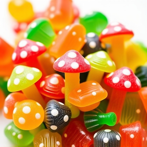 Colorful Magic Mushroom Gummies