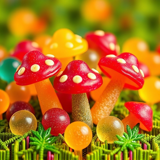 Colorful Magic Mushroom Gummies
