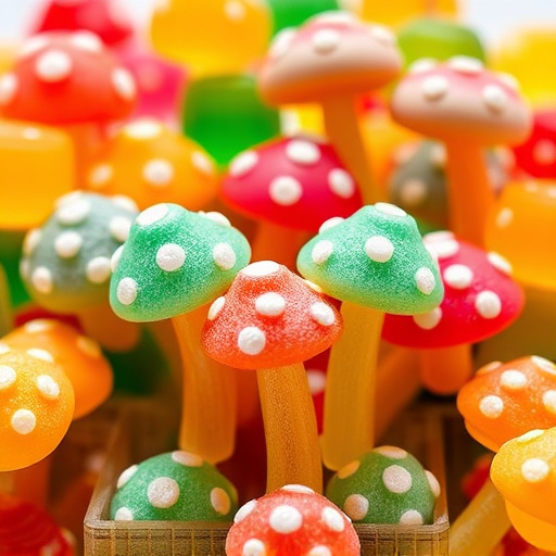 Colorful Magic Mushroom Gummies
