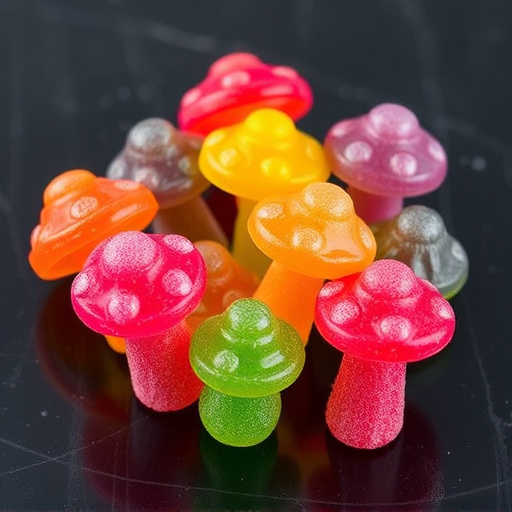 Colorful Magic Mushroom Gummies