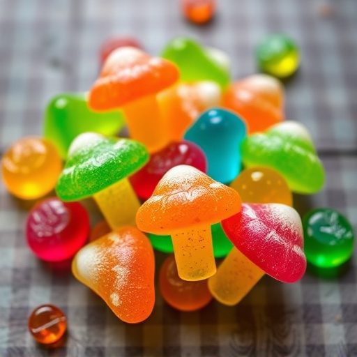 Colorful Magic Mushroom Gummies