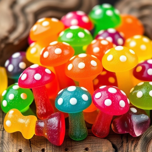 Colorful Magic Mushroom Gummies