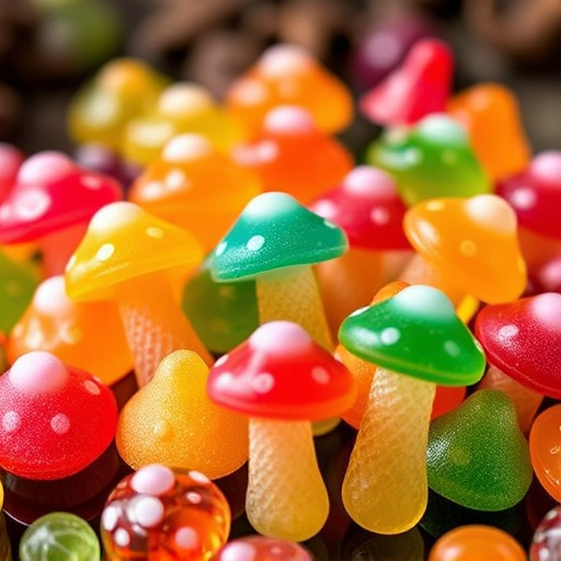 Colorful Magic Mushroom Gummies