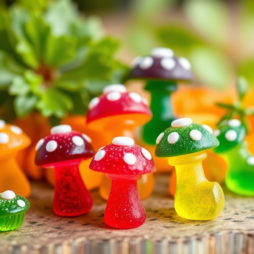 Colorful Magic Mushroom Gummies