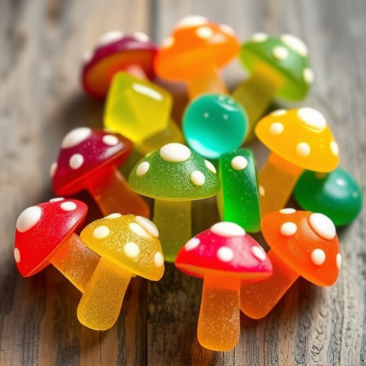 Colorful Magic Mushroom Gummies