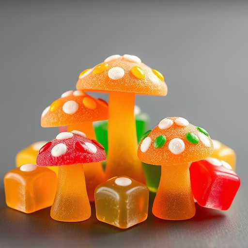 Colorful Magic Mushroom Gummies