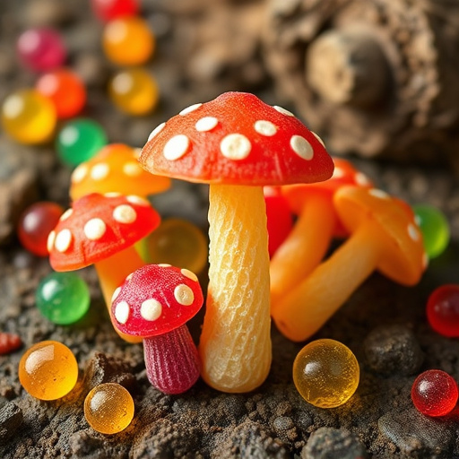 Colorful Magic Mushroom Gummies