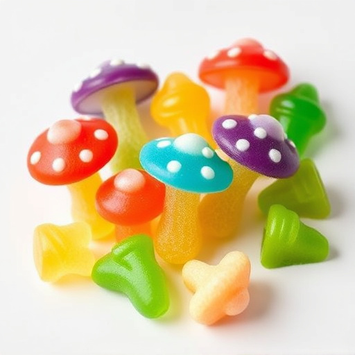 Colorful Magic Mushroom Gummies