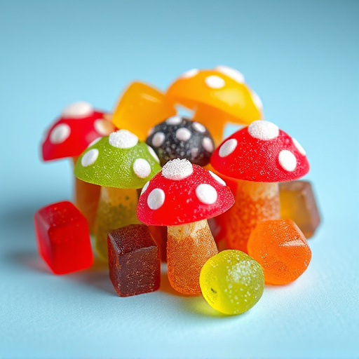 Colorful Magic Mushroom Gummies