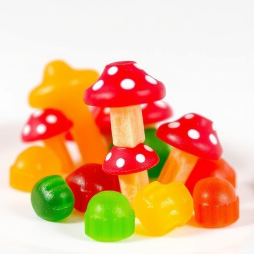 Colorful Magic Mushroom Gummies