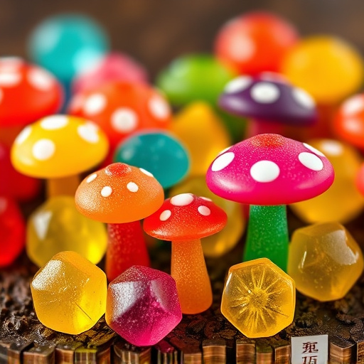 Colorful Magic Mushroom Gummies