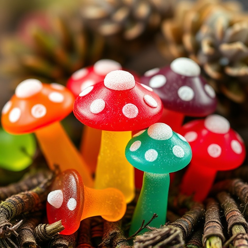 Colorful Magic Mushroom Gummies