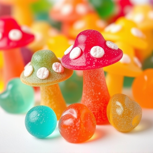 Colorful Magic Mushroom Gummies