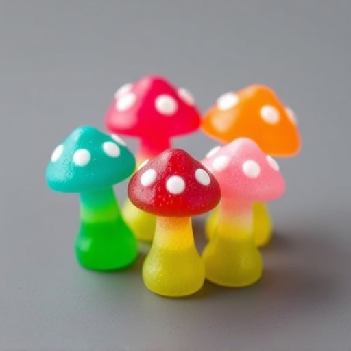 Colorful Magic Mushroom Gummies