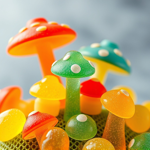 Colorful Magic Mushroom Gummies