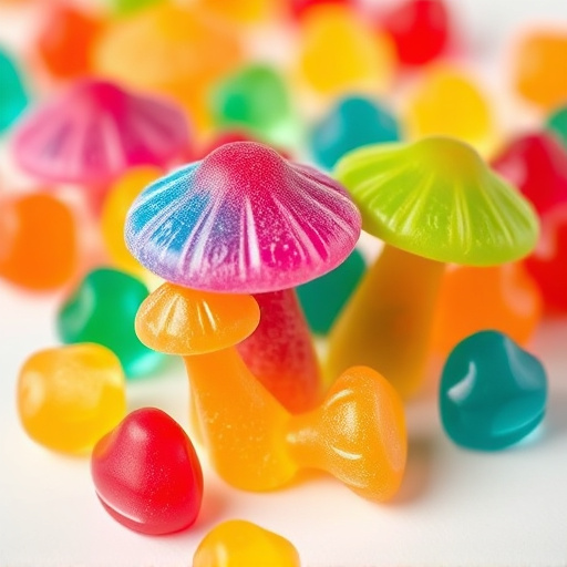 Colorful Magic Mushroom Gummies