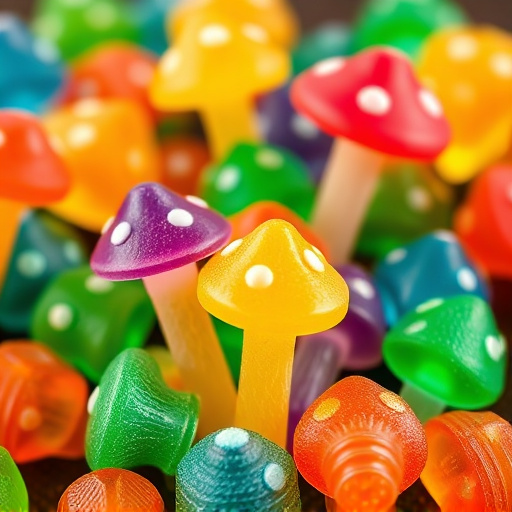 Colorful Magic Mushroom Gummies