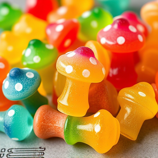 Colorful Magic Mushroom Gummies