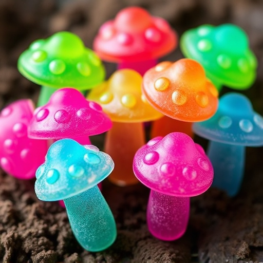 Colorful Magic Mushroom Gummies