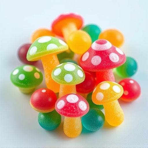 Colorful Magic Mushroom Gummies