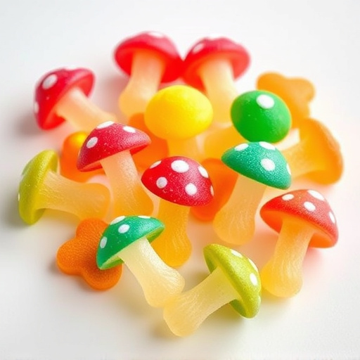 Colorful Magic Mushroom Gummies