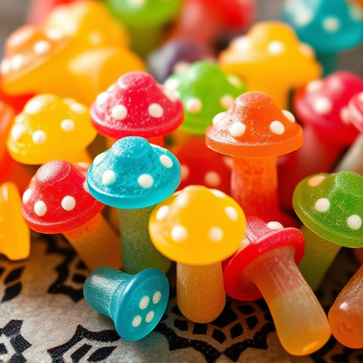 Colorful Magic Mushroom Gummies