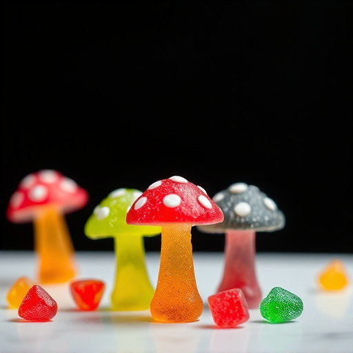 Colorful Magic Mushroom Gummies