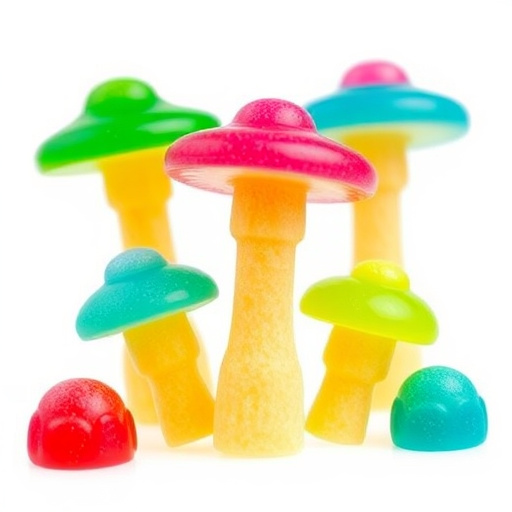 Colorful Magic Mushroom Gummies