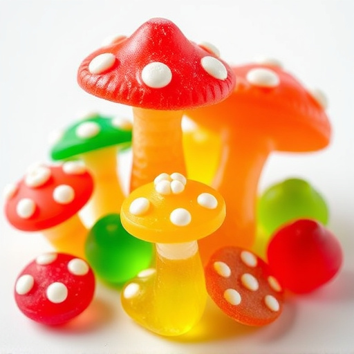 Colorful Magic Mushroom Gummies