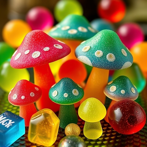 Colorful Magic Mushroom Gummies