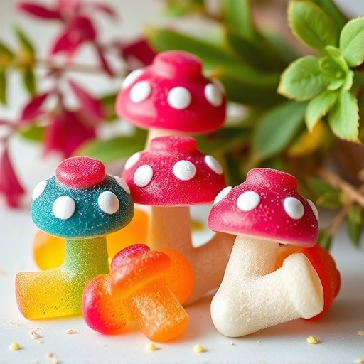 Colorful Magic Mushroom Gummies