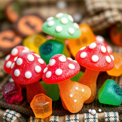Colorful Magic Mushroom Gummies