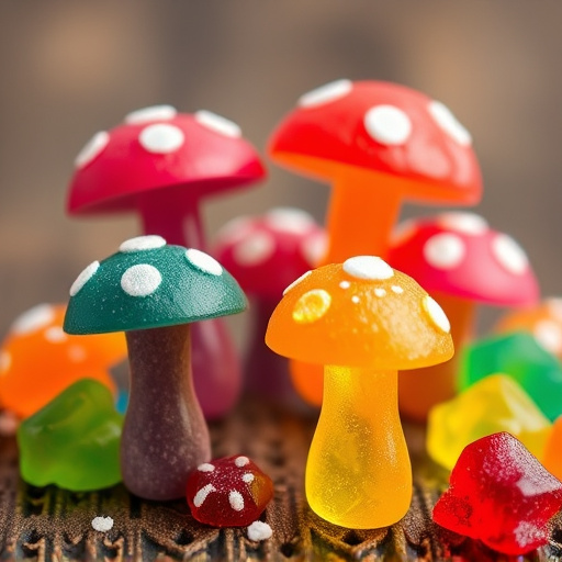 Colorful Magic Mushroom Gummies