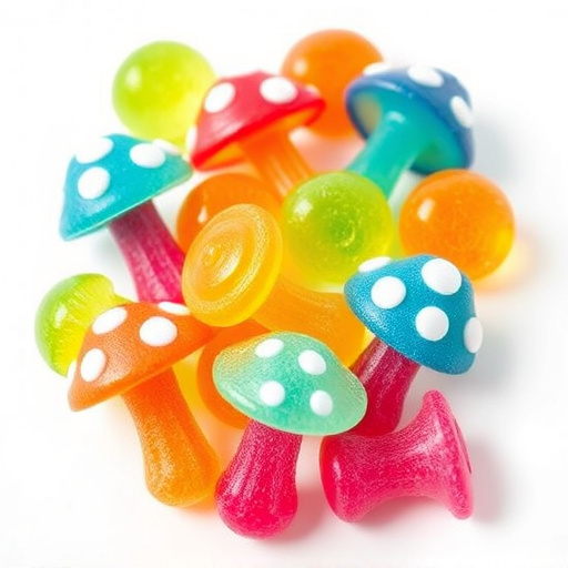 Colorful Magic Mushroom Gummies