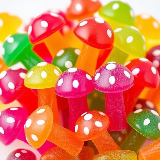 Colorful Magic Mushroom Gummies