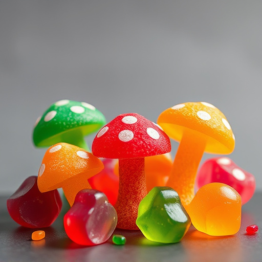 Colorful Magic Mushroom Gummies
