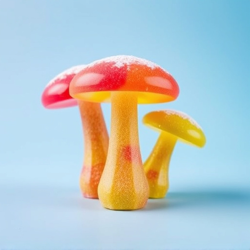 Colorful Magic Mushroom Gummies