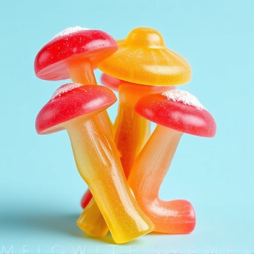 Colorful Magic Mushroom Gummies