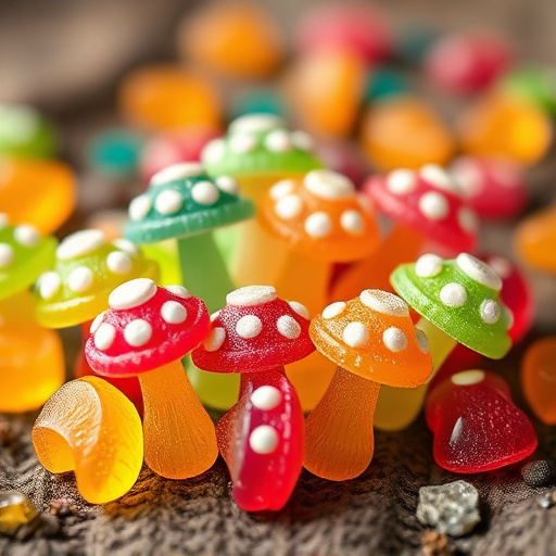 Colorful Magic Mushroom Gummies