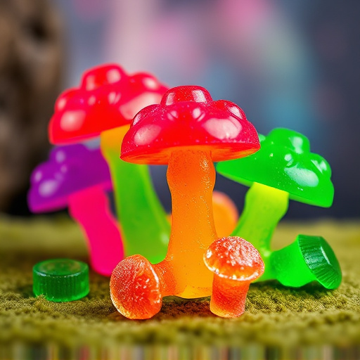 Colorful Magic Mushroom Gummies