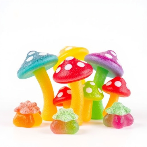 Colorful Magic Mushroom Gummies